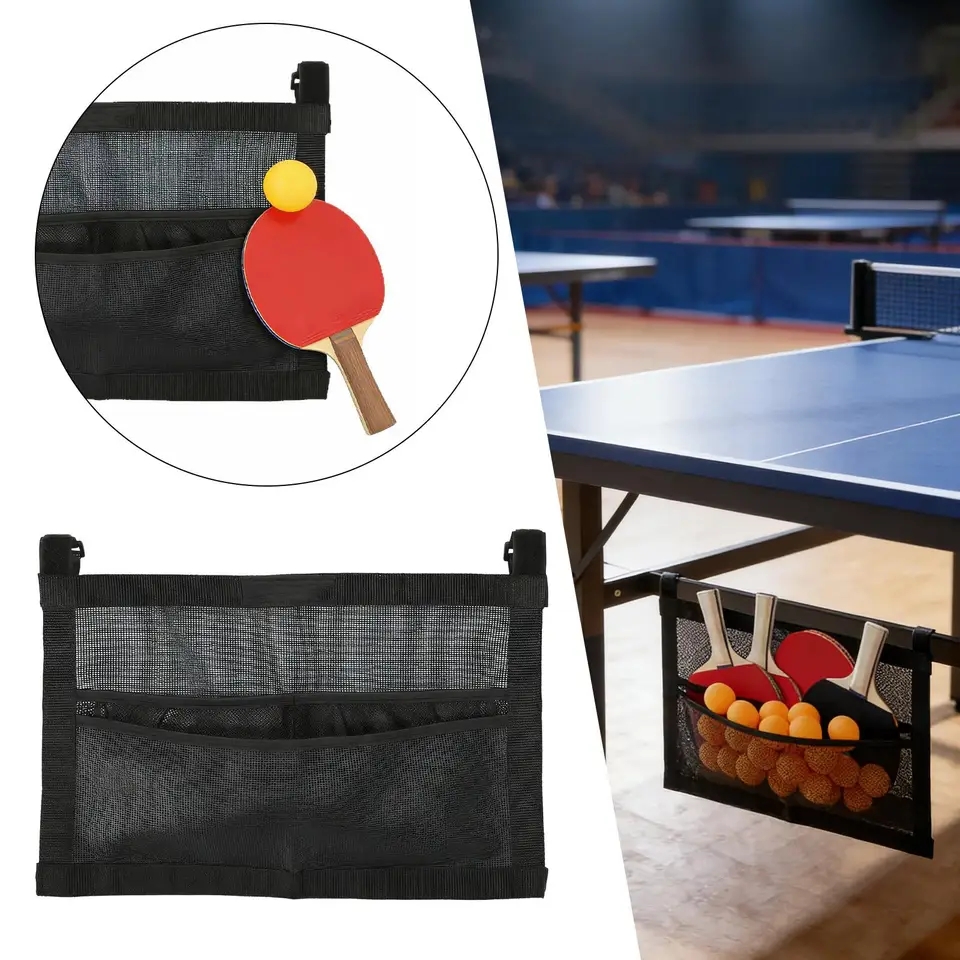 Table Tennis Barrier - New Mesh Pingpong Ball Holder Large