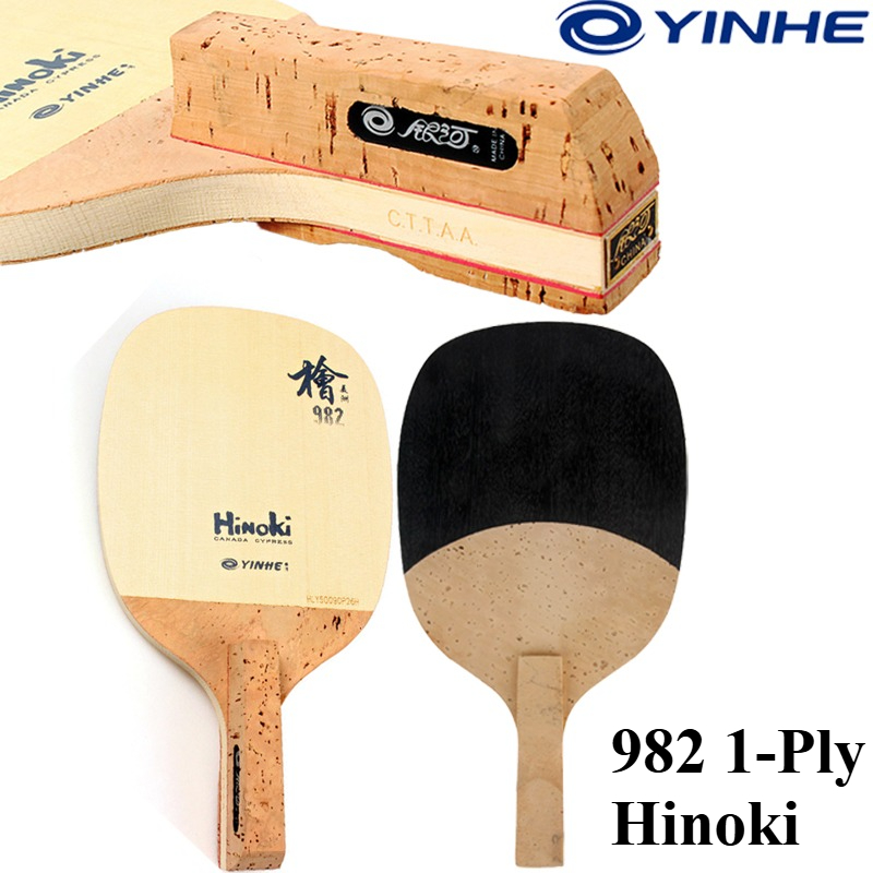 YINHE 982 1-Ply Solid Hinoki T - огляд і ціна Table Tennis Usa